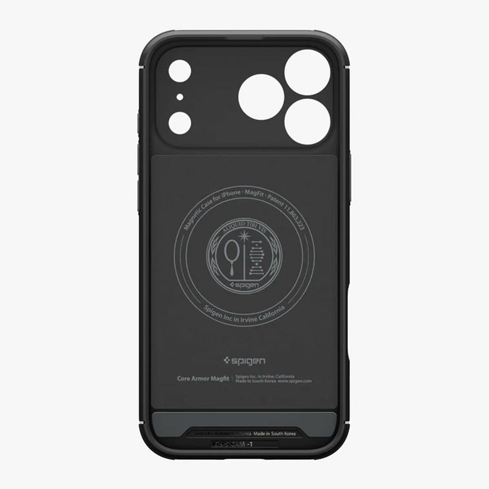 Imagen 2 del producto Case Spigen para iPhone 17 Pro Max Core Armor con MagSafe, antideslizante, antigolpes, negro mate